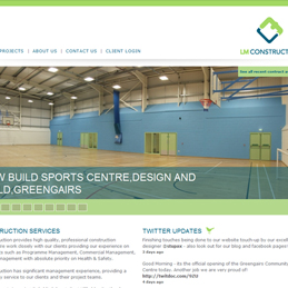 LM Construction website design